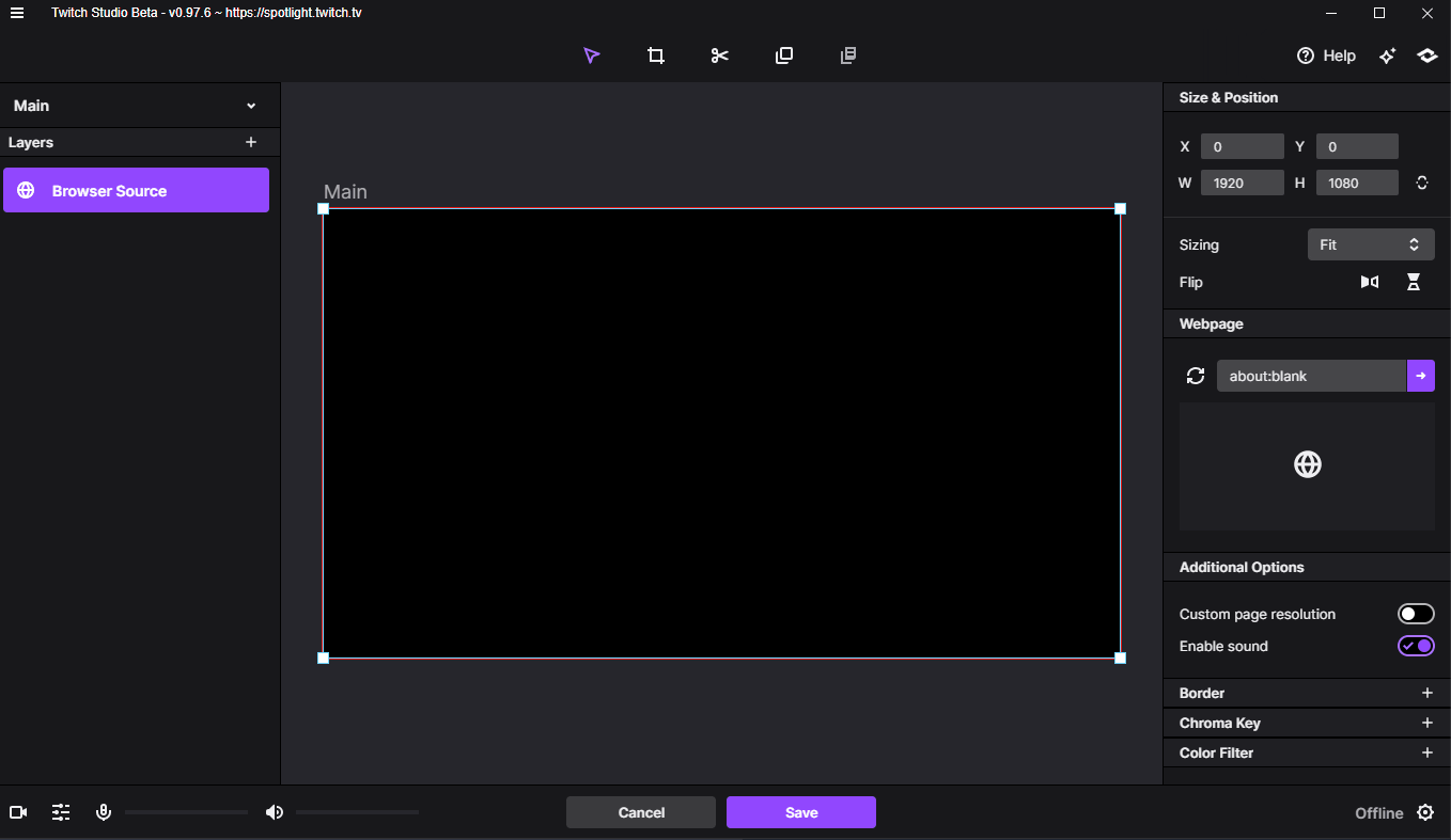 Twitch Studio In-Game Overlay